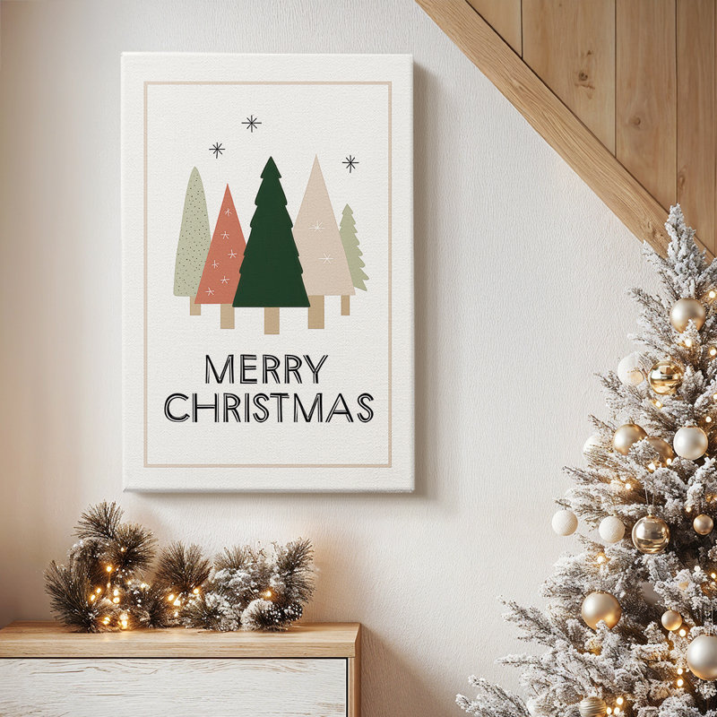 Toile tendue perlée Yule Carol-Premium Gallery, H 18 po x l 12 po