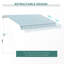 Auvent de terrasse rétractable avec auvent à manivelle 12 po x 10 pi Outsunny-1658110761-1658110805