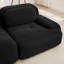 Canapé modulaire en forme de L, velours côtelé de qualité supérieure, conception ergonomique, noir