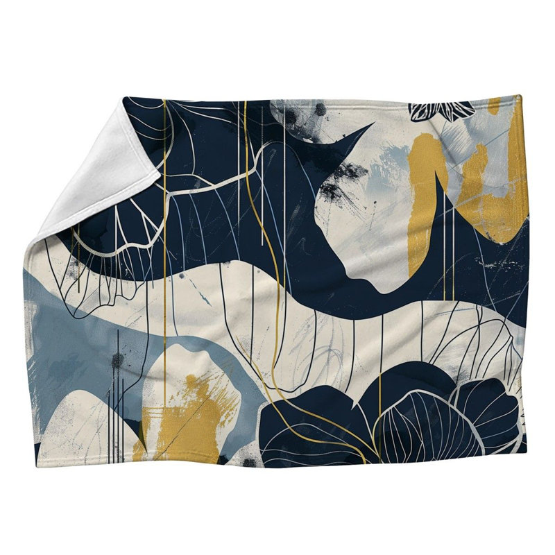 Couverture en molleton Botanical Cool, L 50 po x L 60 po