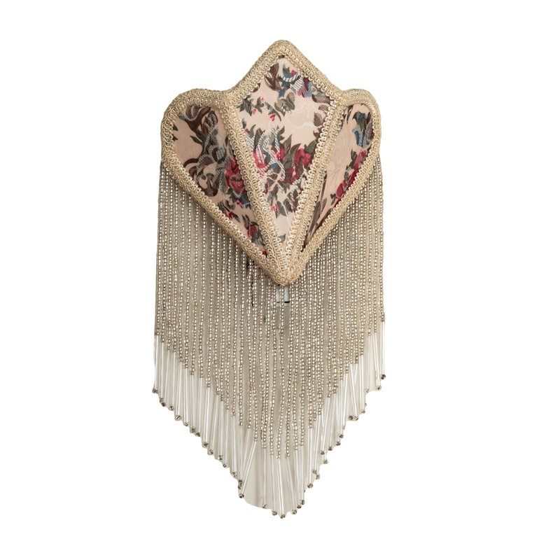 Floral Fabric with Fringe Night Light