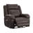 Zero zero clearence recliner  Power Recliner With Dual Motor Adjustable Headrest, Scratch-Resistant Faux Leather, USB Charging, Dark Brown-1706892111