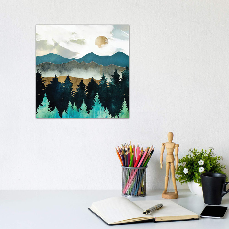 «Forest Mist» par Spaceécur Designs - impression, H 12 po x l 12 po x P 0,75 po, Toile tendue