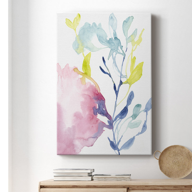 «Fuchsia Bloom I», impression sur toile tendue, L 12 po x H 18 po