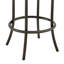 Comptoir ou tabouret pivotant Tatyana avec finition moka et similicuir, durable et élégant pour les cuisines et les bars modernes