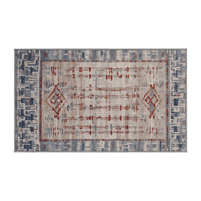 Machine Washable Gray Area Rug