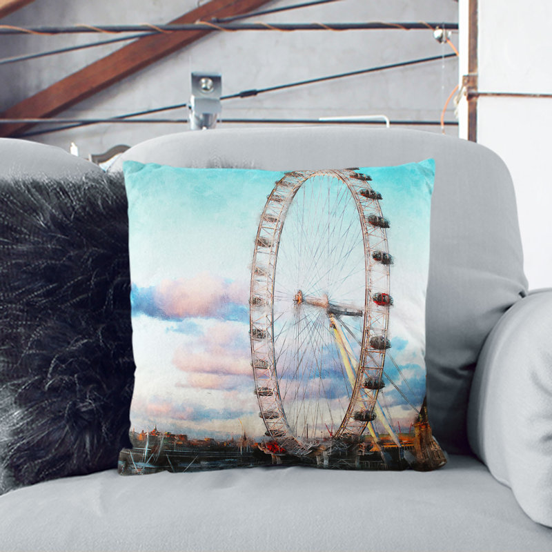 Square Throw Cushion, 55cm H x 55cm W x 20cm D