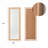 Rectangular Rattan Full‑Length Mirror-1082657643