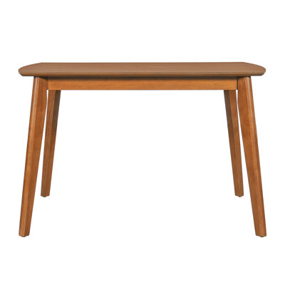 Mid Century Modern Dining Table, Solid Wood Kitchen & Dining Room Table for 4, Minimalist Table for Dining Room, Rectangular Dinette Table, Easy Assem