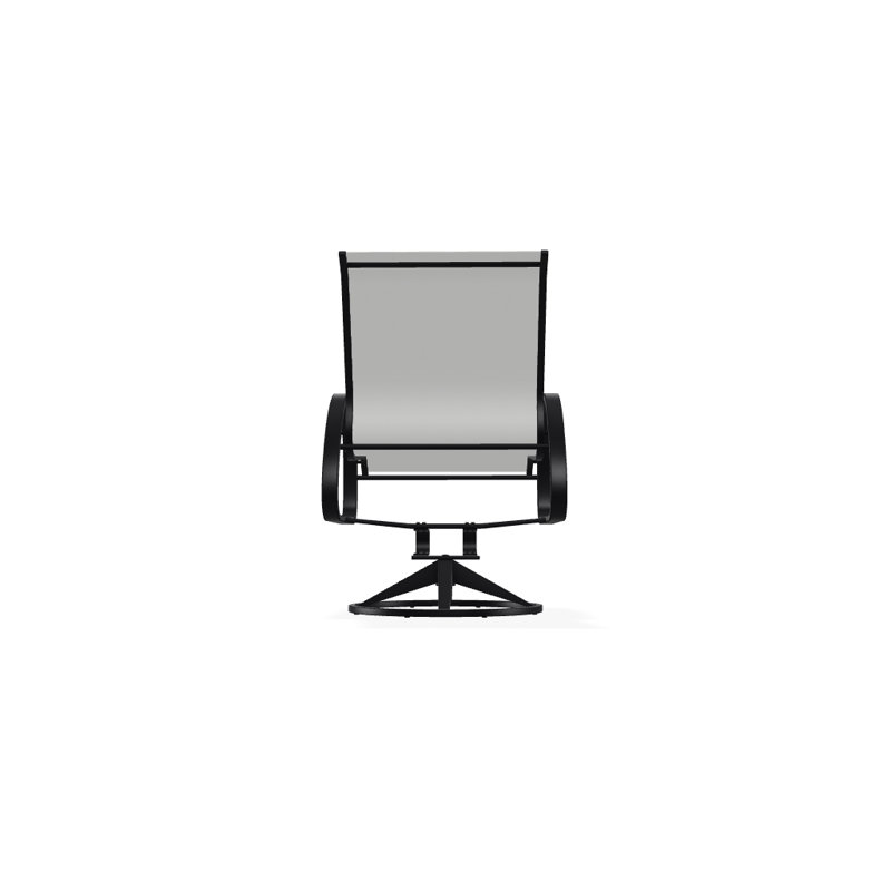 Aruba 1 Outdoor Dining Armchair, Textured Black, Yellow 43D