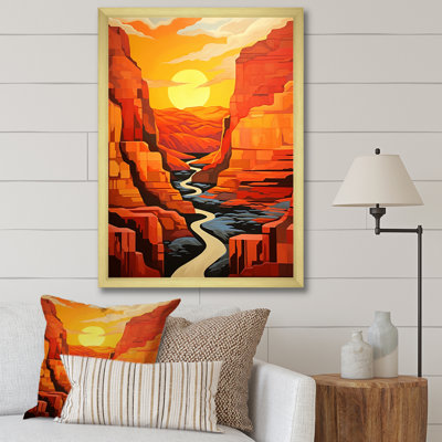 Canyon Canyon Sunset Sunset Bold Landscape I sur toile