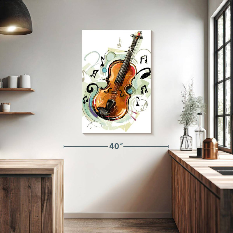 Abarca Cartoon Violin, 39" H x 26" W