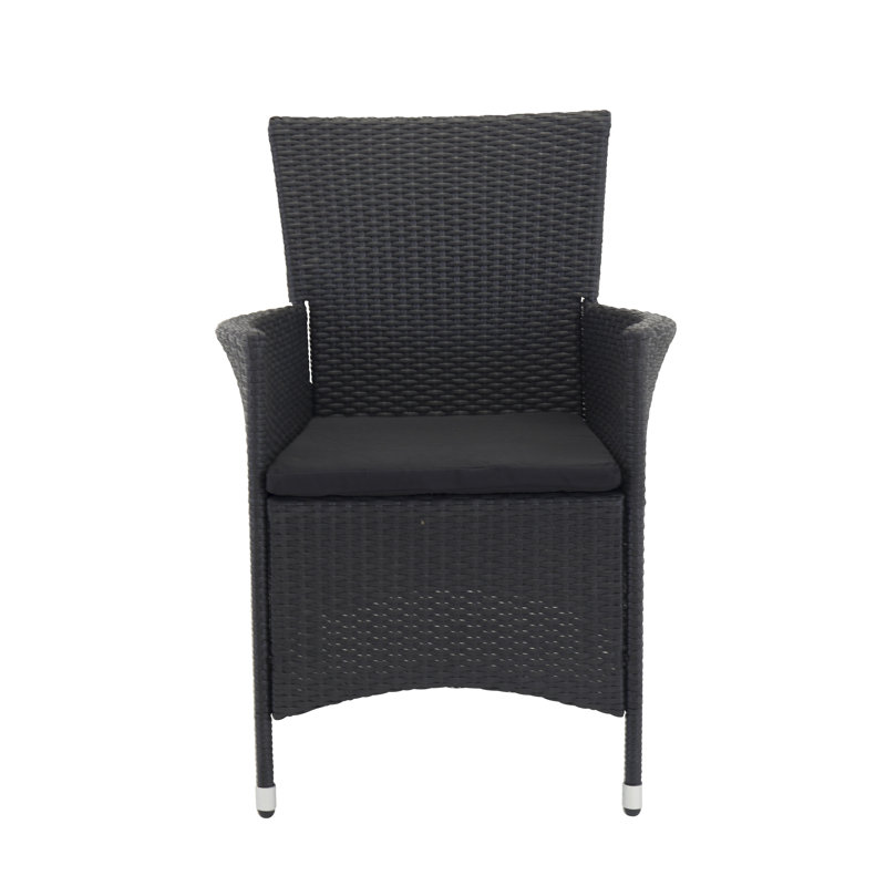 Necaise Stacking Garden Chair, Black