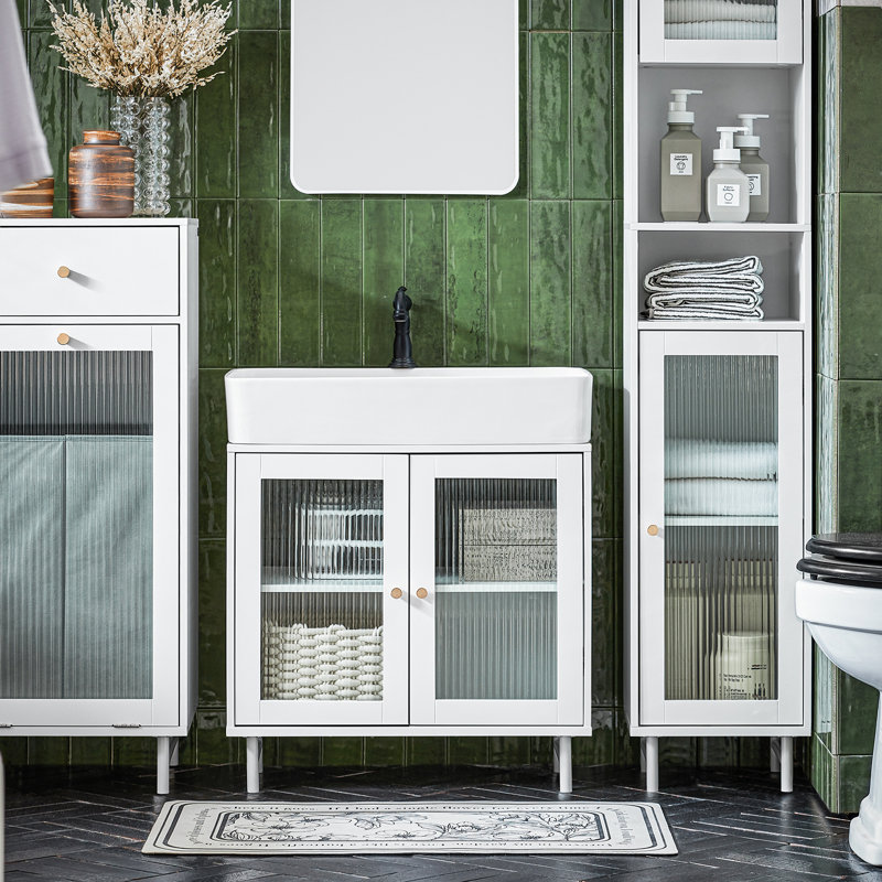 Tejal Floor Mounted Bathroom Storage Cabinet