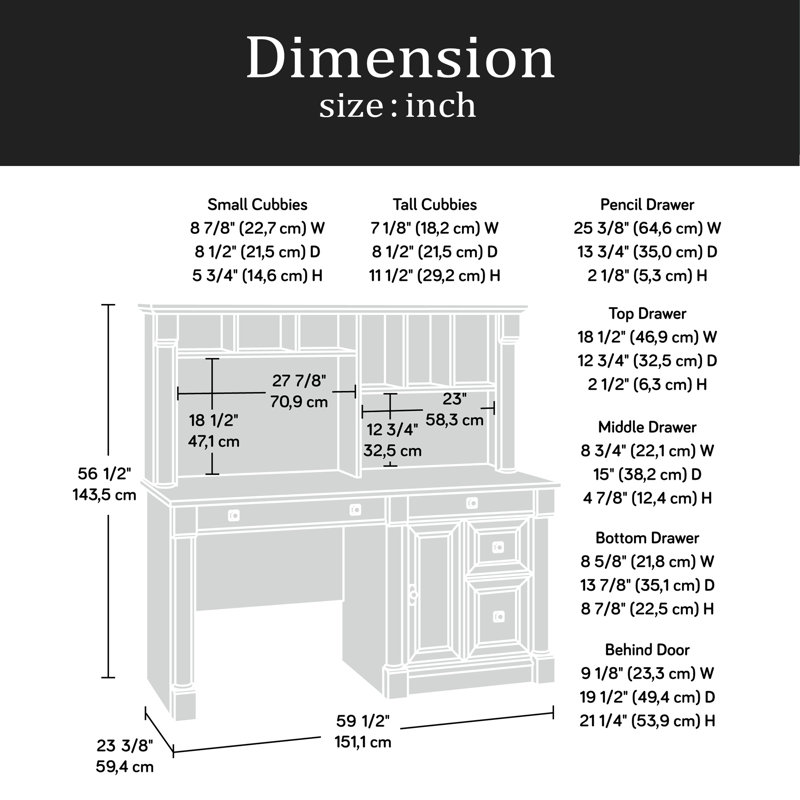 Computer Desk With Hutch