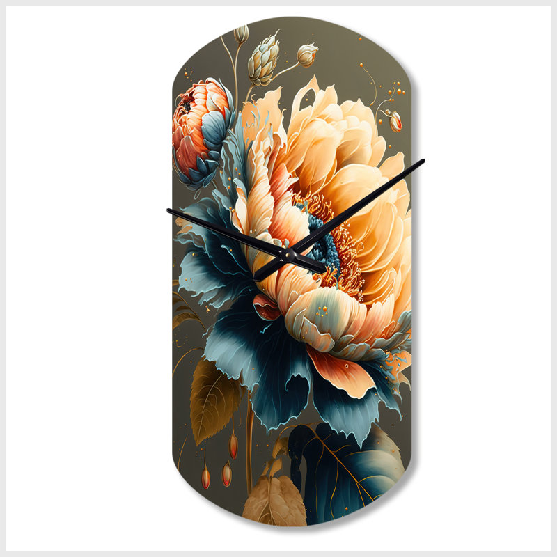 Horloge murale cylindrique orange Wissner, Grand