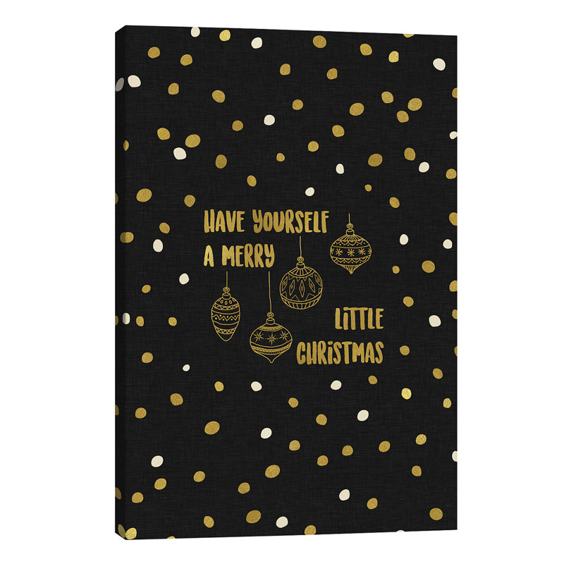 Have Yourself A Merry Gold by Orara Studio - Wrapped Canvas Print, 101.6 cm H x 66.04 cm W x 1.91 cm D