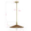 Luminaire suspendu Sheldon, naturel