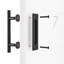 Matte Black Steel Single Door Barn Door Hardware Kit Standard Single-93981364
