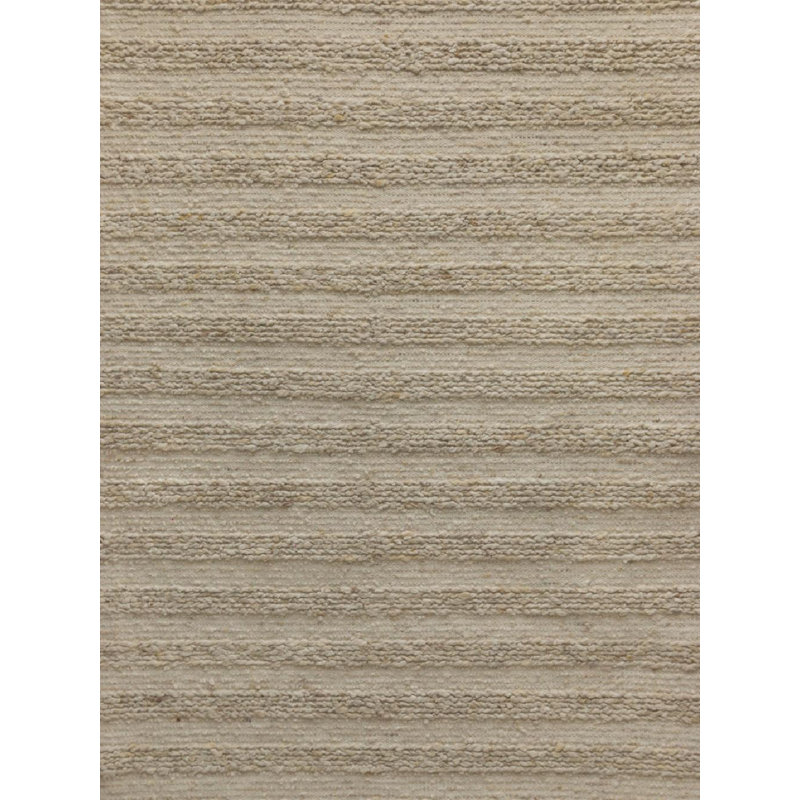 Manali Stripes Area Rug in Light Beige, Rectangle 5' x 8'