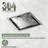 4" AISI 304 Stainless Steel Shower Drain With 2-In-1 Tile Insert Panel With Adjustable Feet, Floor Drain In Bathroom-117467689