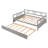 Full Size Daybed Wood Bed With Twin Trundle, Space-Saving And Multi-Functional Design For Modern Living-75423871-75423856