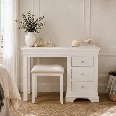 Sevyn Assembled Dressing Table with Seat and Drawers