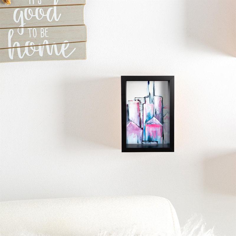 Nicola Spring - 3D Deep Box Photo Frames, 16.5cm H x 11.5cm W x 6cm D, Black