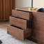 Commode à neuf tiroirs en noyer noir