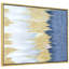 «Golden Rain Textured Metallic» par Martin Edwards, reproduction d'art sur toile flottante