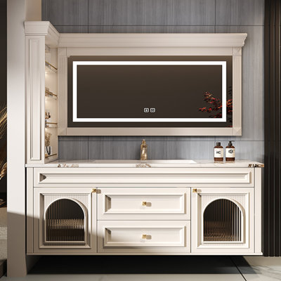 French style retro bathroom cabinet