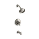Kohler Bancroft Rite-Temp Bath and Shower Valve Trim with Metal Lever Handle, Slip-Fit Spout and 2.5 Gpm Showerhead