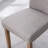 Rucha Linen Elegant Upholstered Kitchen Chairs with Sturdy Rubberwood Legs and Nailhead Trim-372825322