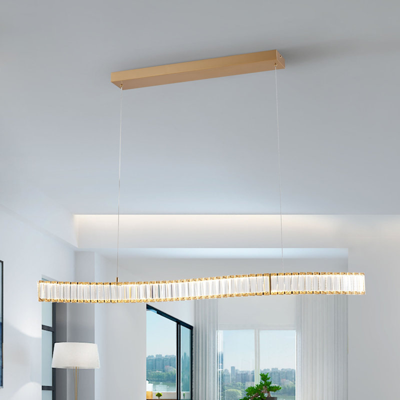 Lustre linéaire moderne à DEL Oballa