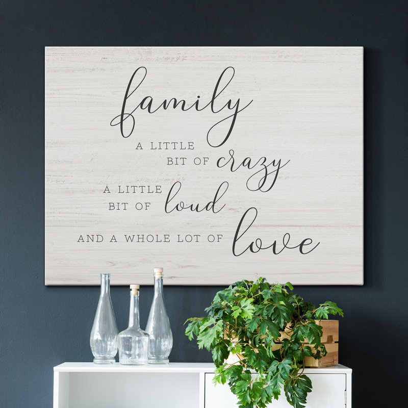 Little Little of Family - Impression sur toile tendue, H 18 po x l 27 po x P 1 po