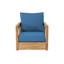 Ensemble de conversation en teck avec coussins Sunbrella 5 pièces Crelake-2042292057