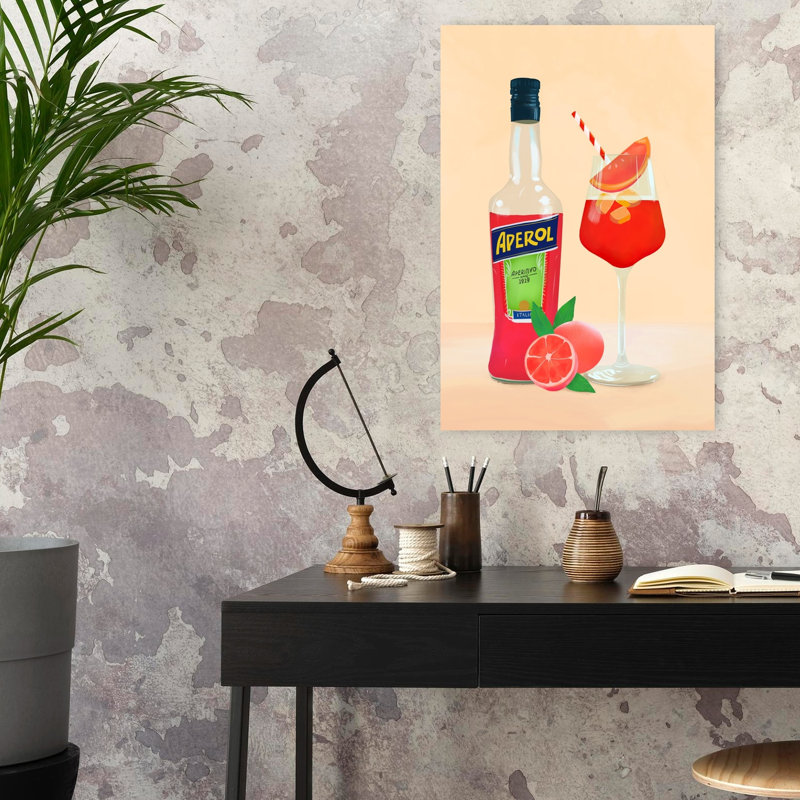 Art mural Aperol Spirz, H 24 po x l 16 po
