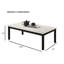 Ensemble de table contemporaine 3 pièces Table basse 1 table de bout 2 pieds en bois