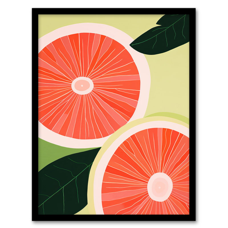 Guava In Java Fruit Orange Green Kitchen - Single Picture Frame Print