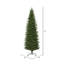 Eagle Fraser Slim Green Fir Artificial Christmas Tree with Dura-lit LED Clear/White Lights with Stand-1826909297