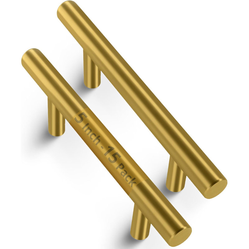 Paquet de 15 poignées d'armoire rondes de 5 po Mega Handles | Quincaillerie en acier inoxydable pour portes de cuisine, de salle de bain, de garde-robe et de tiroir | Installation facile incluse
