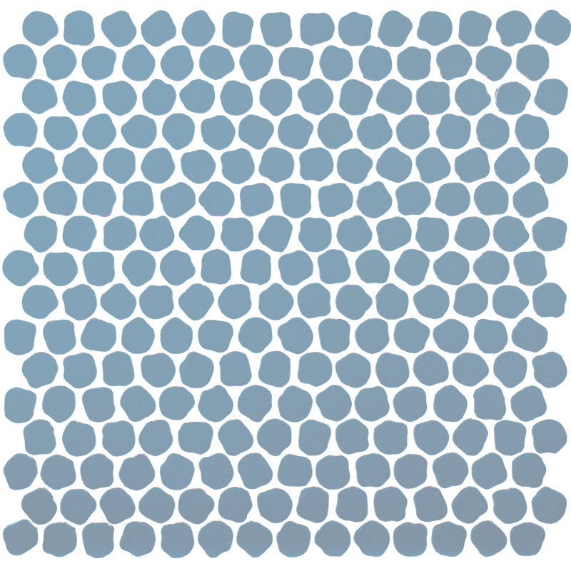 Mosaïque en porcelaine Bonbon Pennyround Italian, Bleu ciel