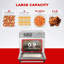 Four à air coucou | 18 modes préréglés, cuisson par convection à 360 °, intérieur et extérieur de qualité supérieure, tous les accessoires sont inclus. Noir / acier inoxydable CAFO-A2601S