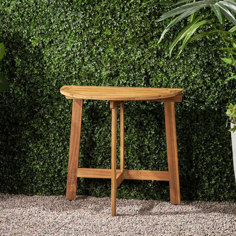 Table bistro pliante d'extérieur en bois d'acacia