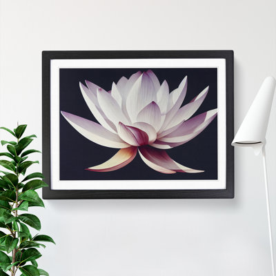 Uplifting Lotus Flower - Framed Print