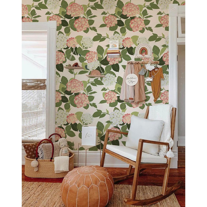 Papier peint adhésif floral Hydrangea