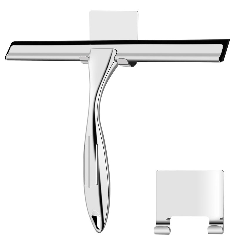 Adjustable Squeegees with Replaceable Head, Black