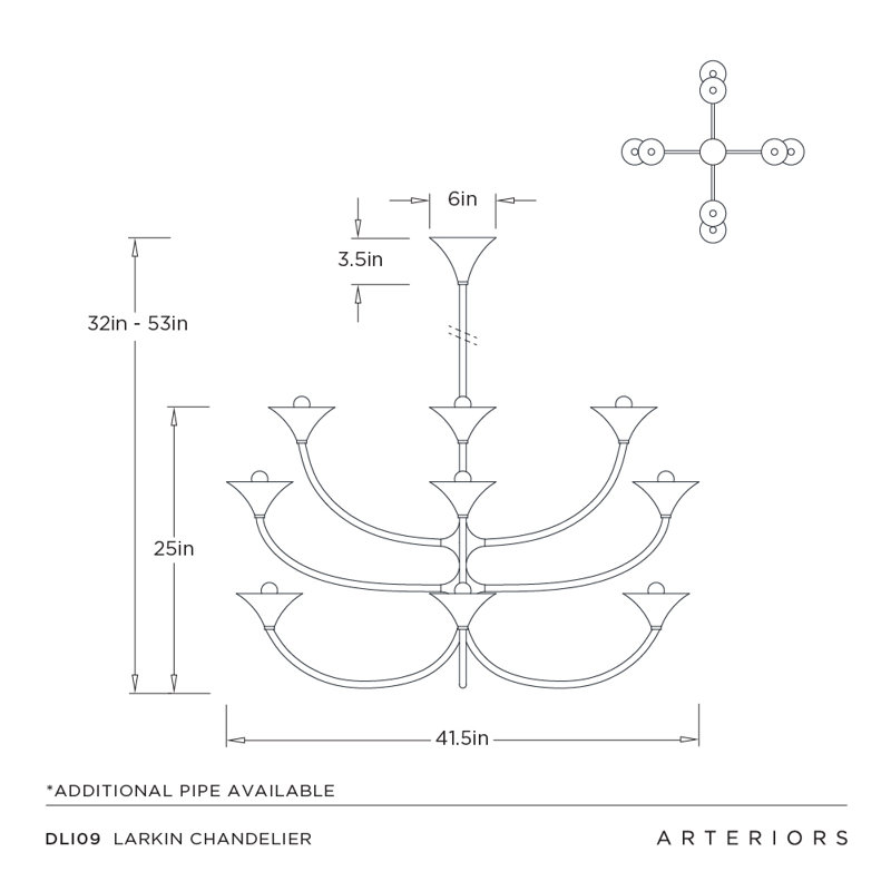 Larkin 12 - Light Chandelier