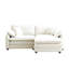 Canapé modulaire 2 places avec repose-pieds et coussins Paramveer-128172649-112393746