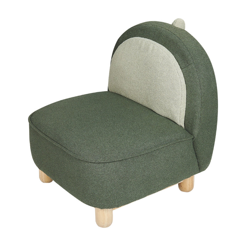 Arwood Upholstered Accent Chair, Green/Beige
